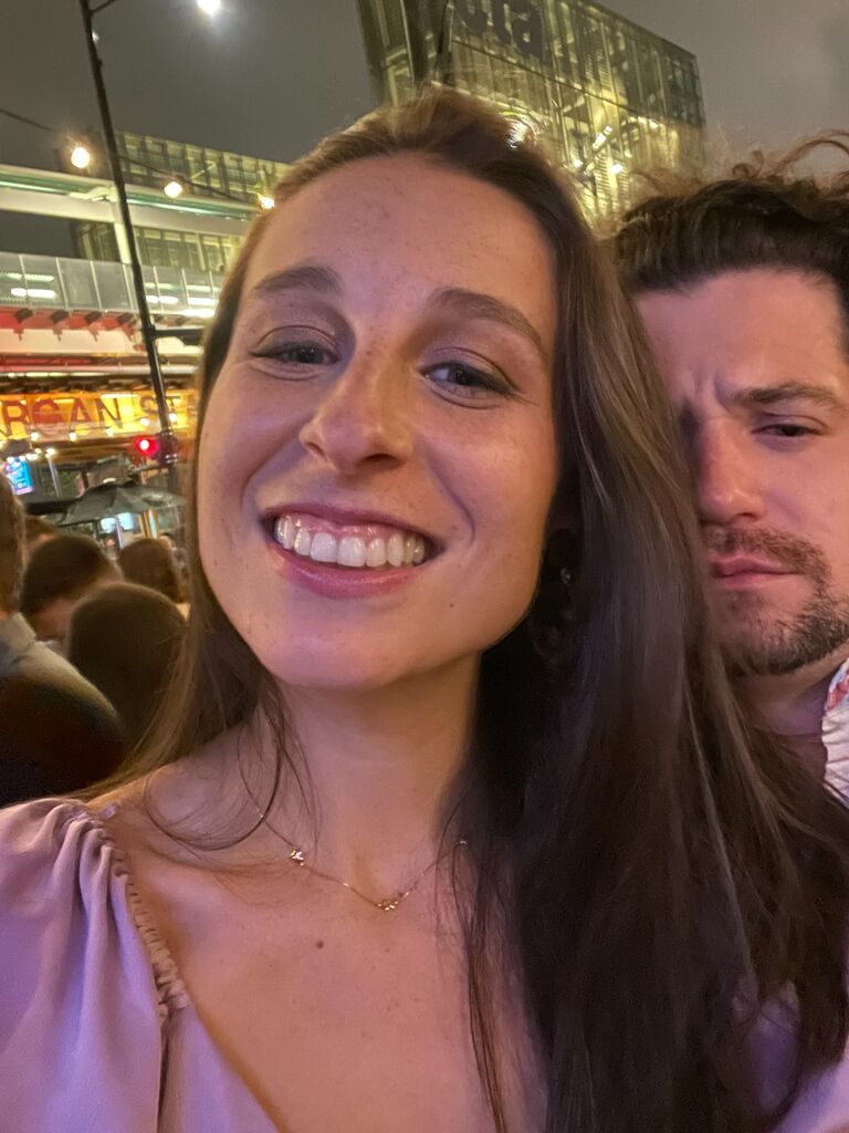 This is the only photo we have from the night we said "I love you" for the first time at Federales. 