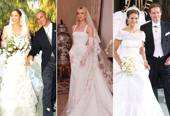 Celebrity Valentino wedding dresses