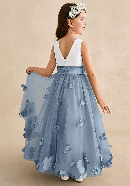 blue dress for baby girl Elegant Bridesmaid Dresses,Tulle Bridesmaid Dress with Illusion Back,BD00371, US26W / Royal Blue