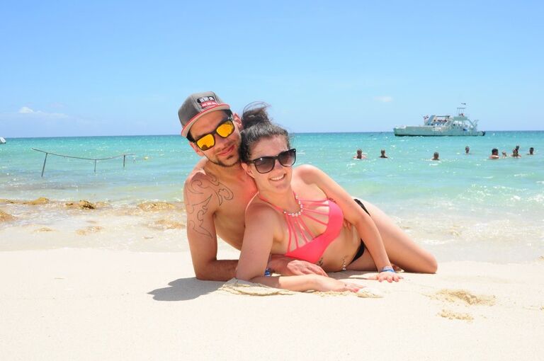 First vacation together, in the Dominican Republic 