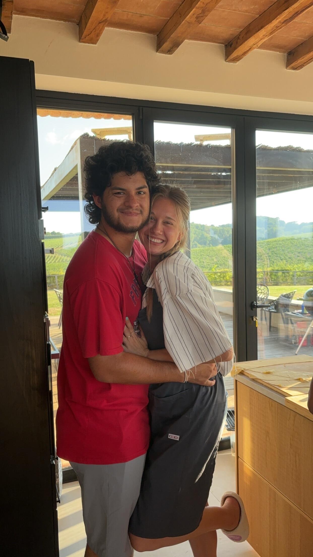 Made pasta together in Italy!