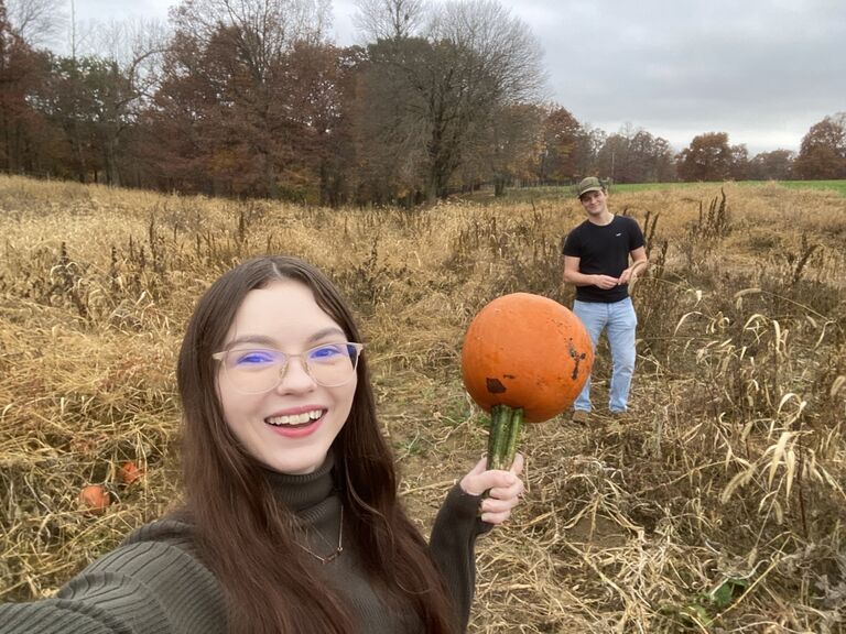 Our First Pumpkin Picking! We were late to the picking season but had a lot of fun regardless.  