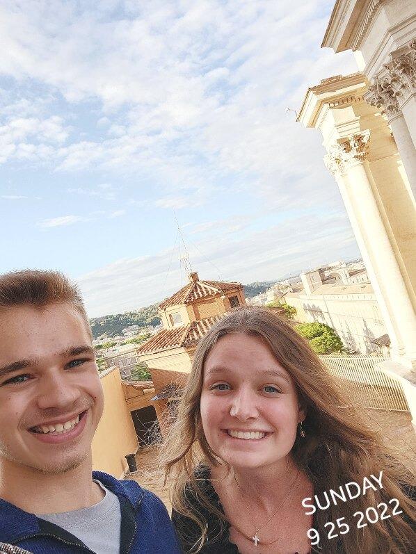 Ethan asks Ellie out on their first date on the dome of St. Peter's Basilica!