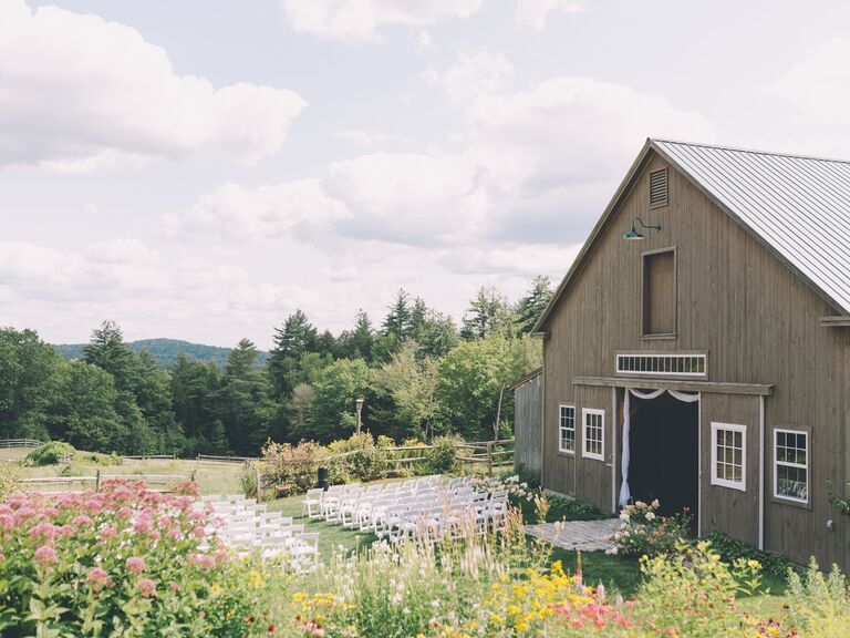 Barn wedding venue in Wonalancet, New Hampshire.