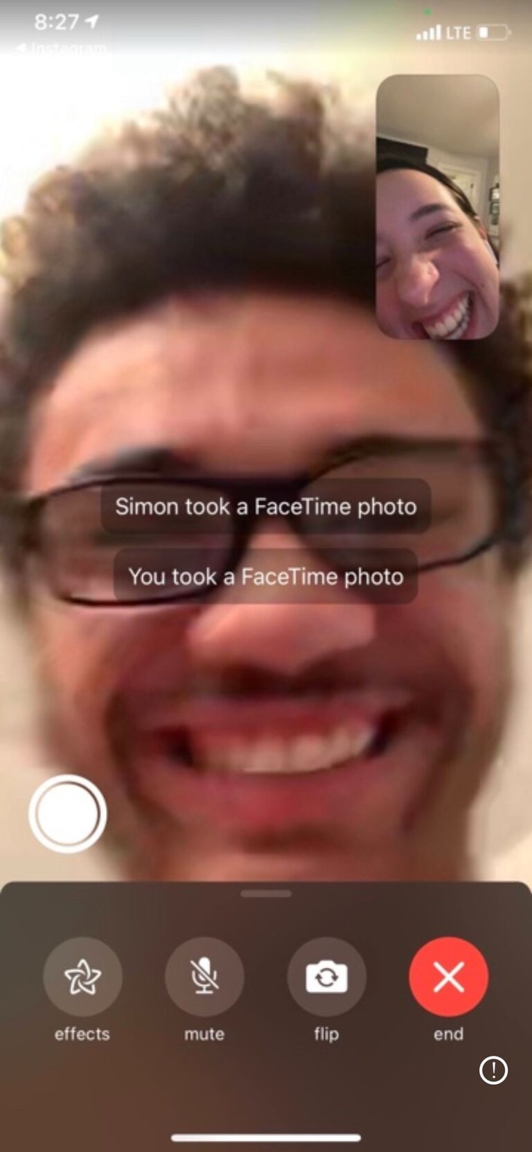 One of Our First Facetimes