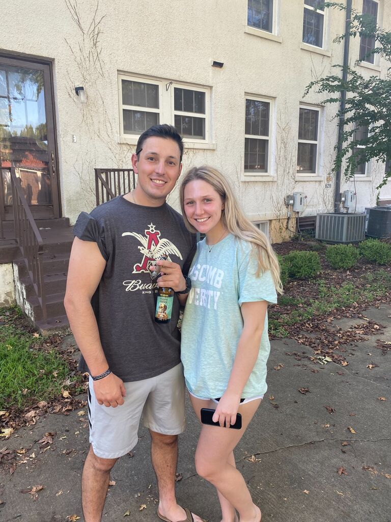 Ailsa visiting Greg in Fort Benning, GA