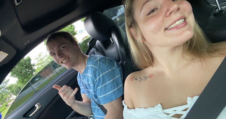 We got our first apartment together.