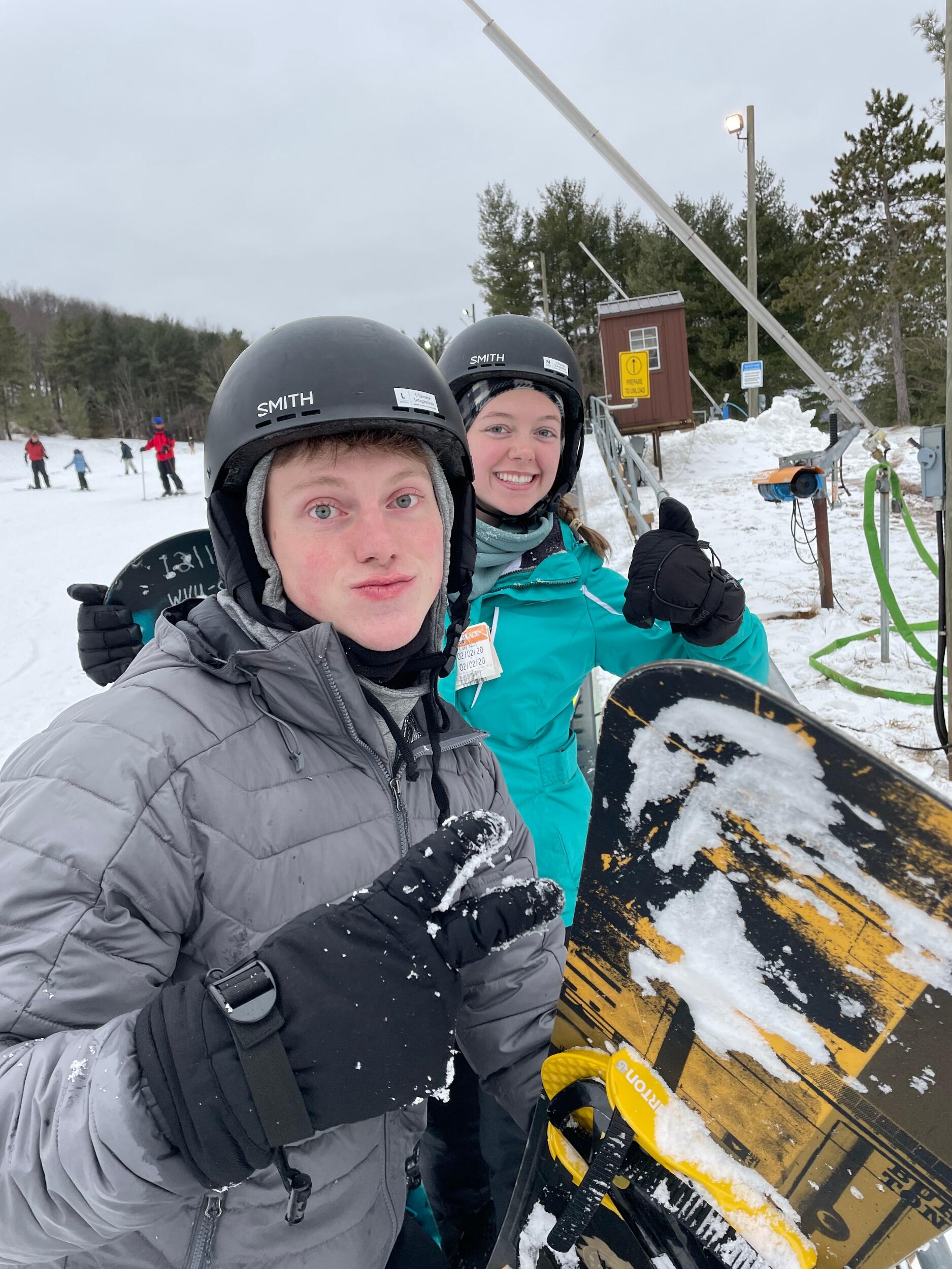 Ski trip with friends!...we were just friends. 