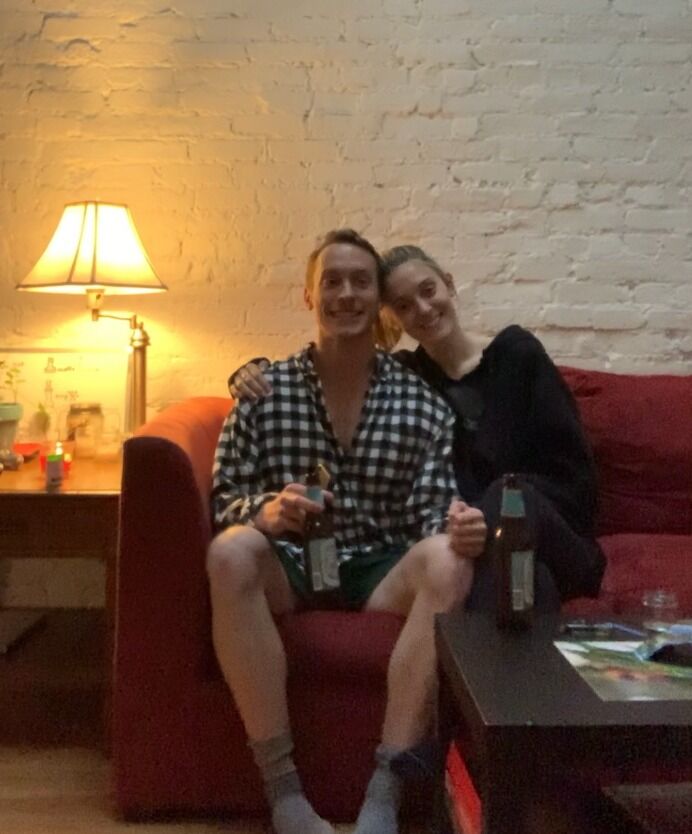 World shuts down, girl spends the night in boy's Brooklyn apartment. One night turned to two, two turned to one hundred and forty.