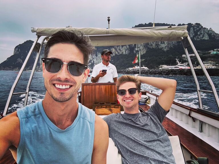 Danny arranged a private boat tour around the island of Capri, Italy