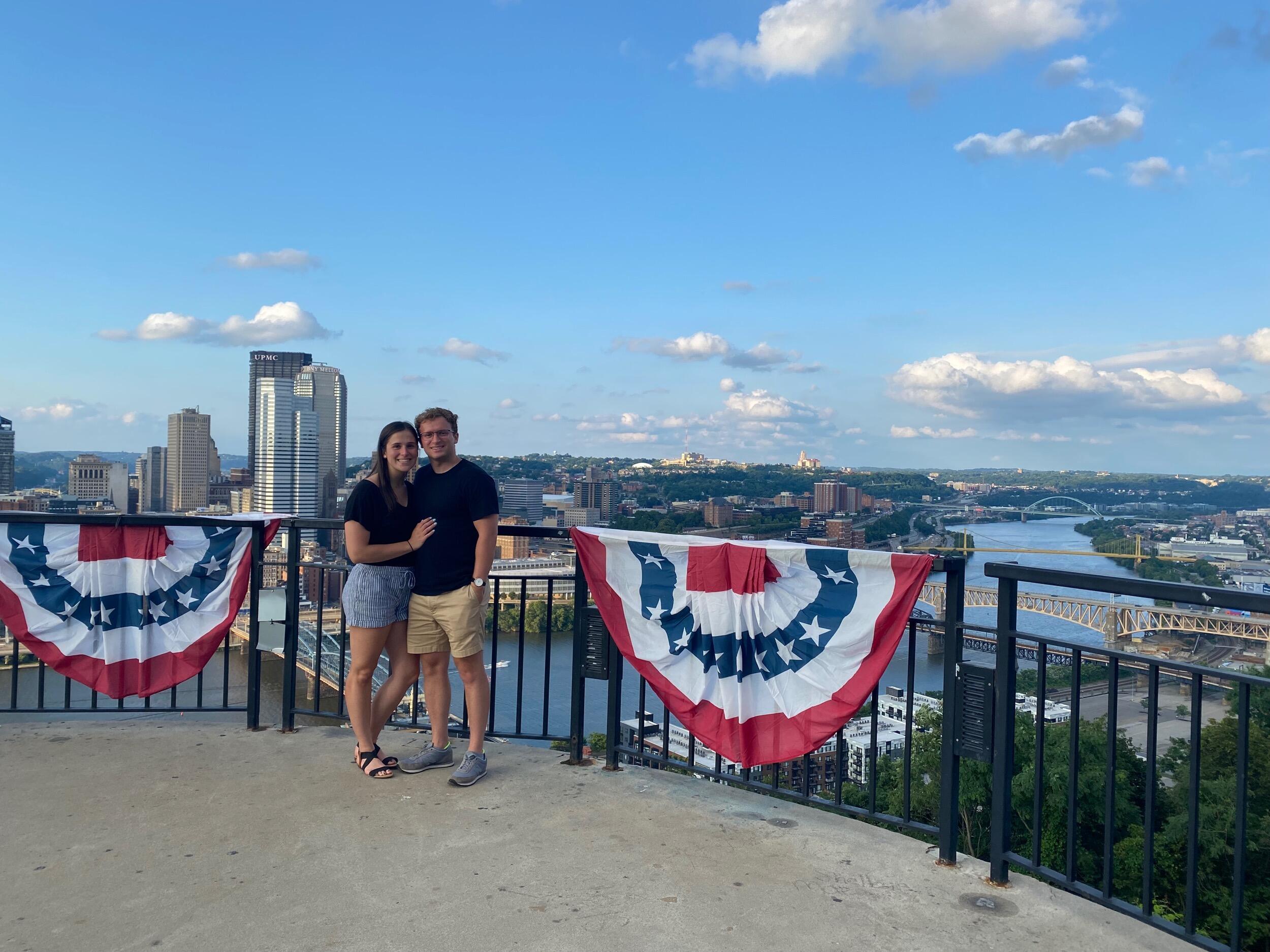 Sam's first visit to Pittsburgh! Sara was doing a summer internship before her second year of grad school (when she was finally getting to go to school in person!). Pittsburgh, PA