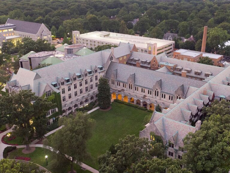 Met at school- Dominican University.... in the library