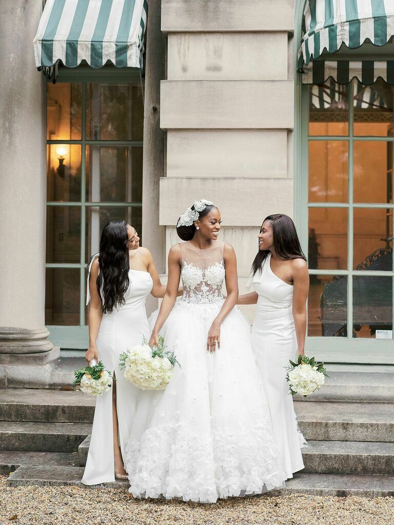 How To Pull Off An All-White Wedding Dress Code