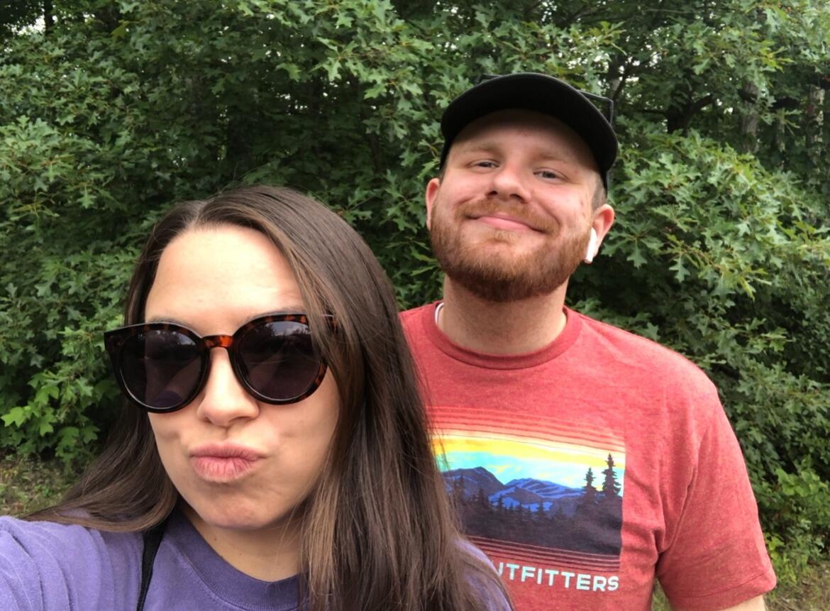 Did lots of hiking on our first vacation together in Massanutten, VA!