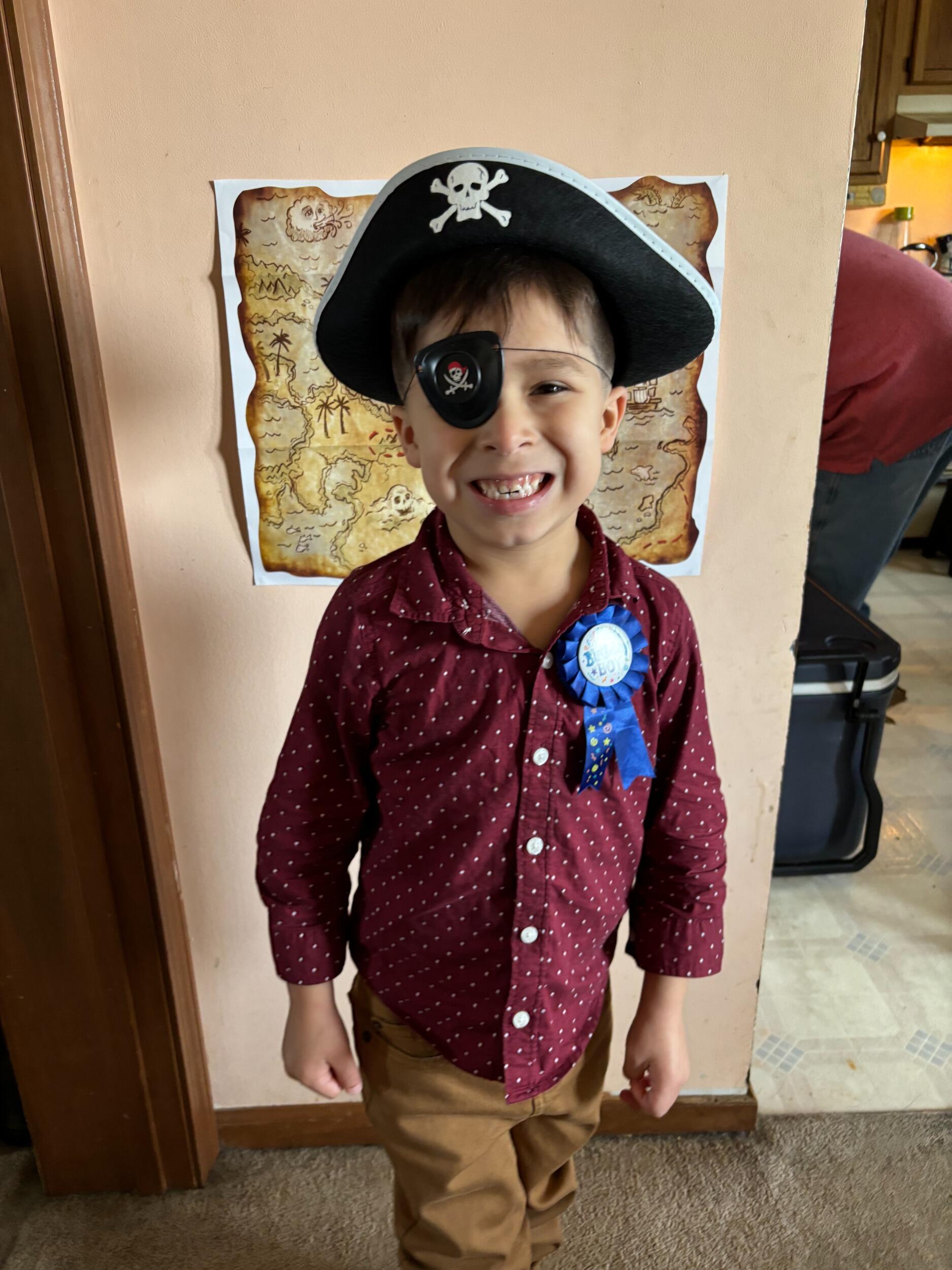 Octavio and Rachel finally were able to throw a pirate themed birthday party for Little Octavio.