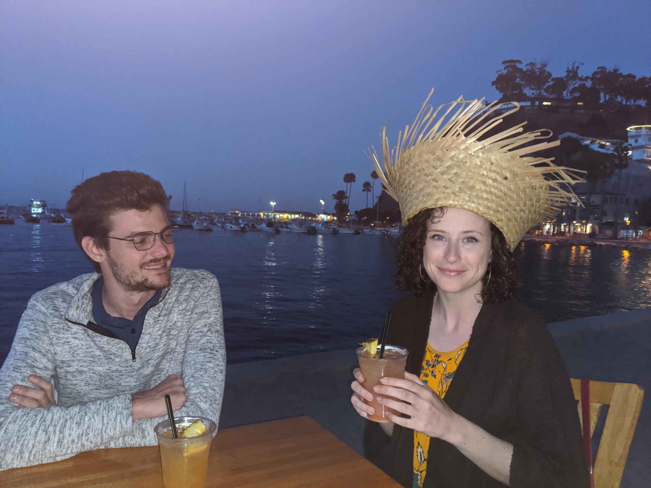 Nate's parents took the us on a weekend getaway to Catalina Island on their boat, "Never Had a Better Day". This was Rosie's first time to Catalina and she of course had to get her Wiki Wacked at Luau Larry's