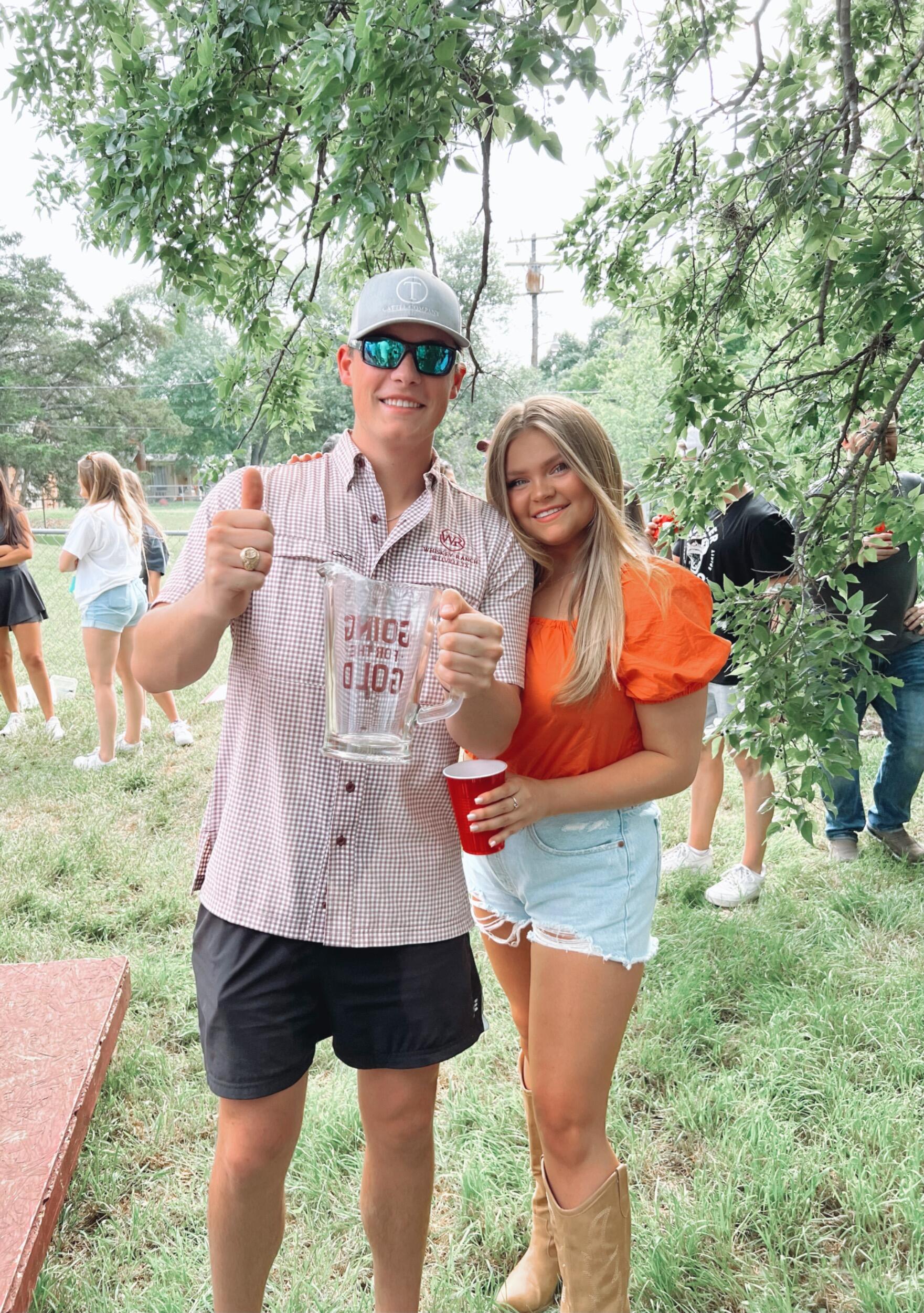Euan dunked his Aggie Ring with all of his friends!
