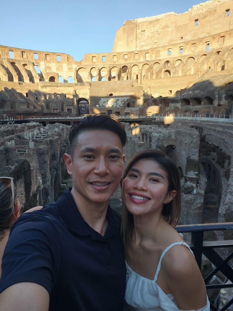 But Dru cried even more when he got to see the Colosseo - his all time dream✨