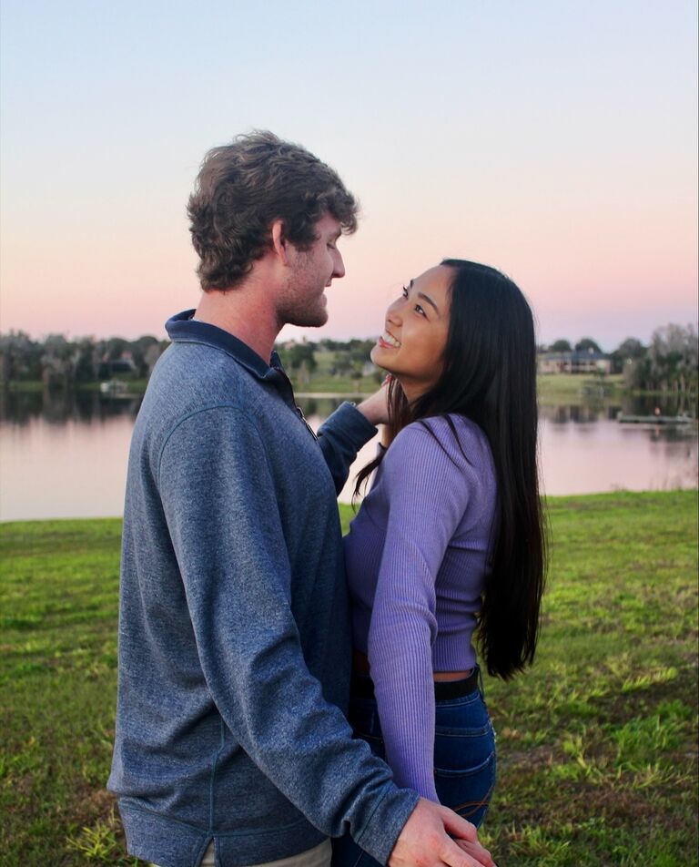 Andrew & Briana were both in their third year of college when they met at Saint Leo University. It was during a social between their fraternity and sorority that Andrew asked Briana for her phone number. 