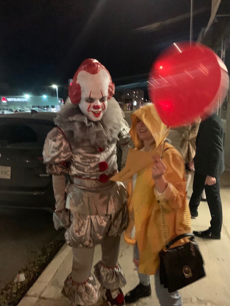 First Halloween together. In all honesty, Austin just wanted to track where Ola was easily.