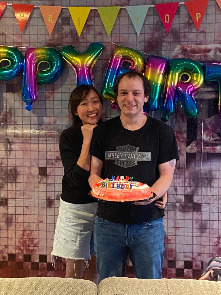 First Christopher's birthday celebration together