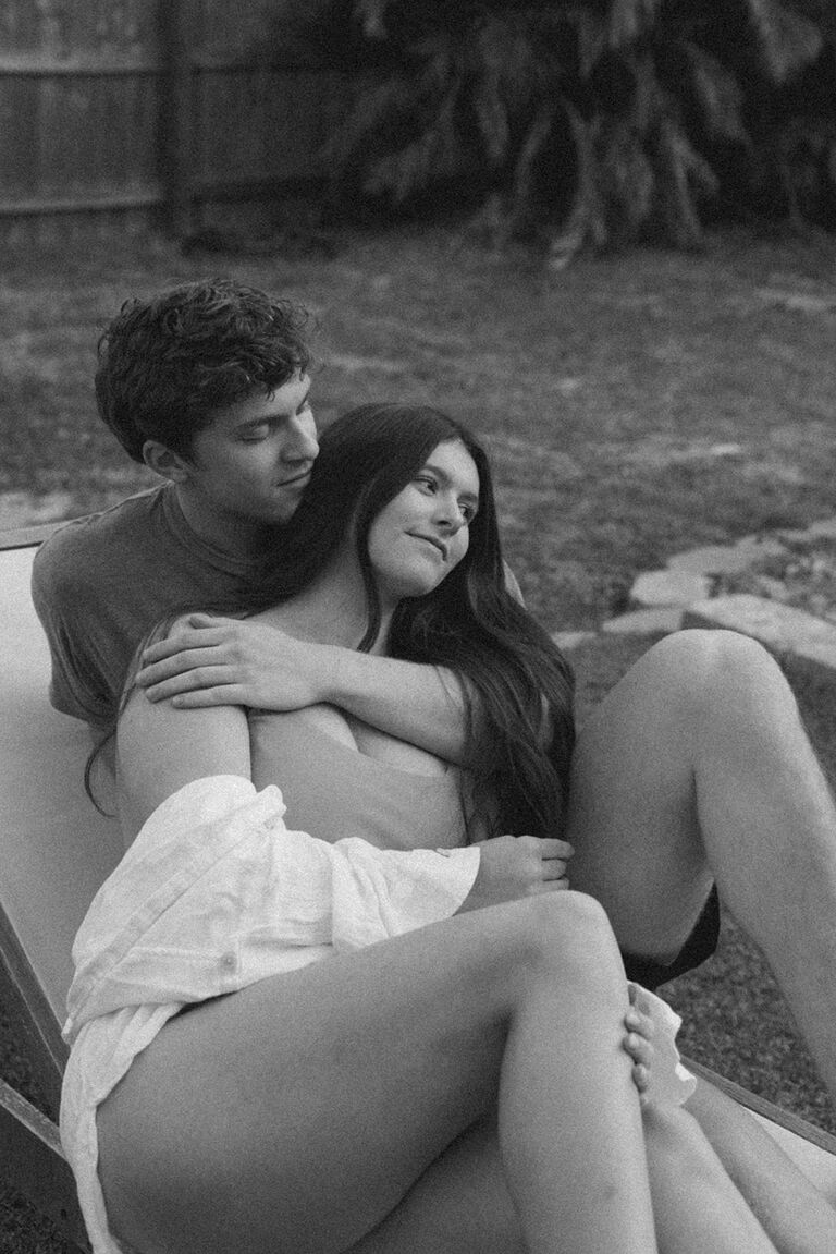The couple decided to try their hand at modeling again when asked to stand in for a shoot by a wedding photographer they had been working with. 