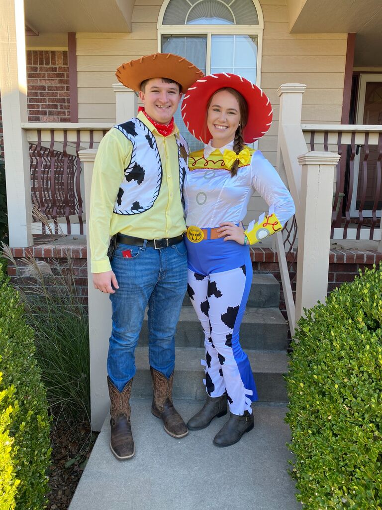 Evan and Madeline’s first Halloween together, dressed as Woody and Jessie from Toy Story. They’ve always had a friend in each other, and Halloween was no exception!