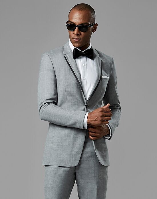 Generation Tux Light Gray Notch Lapel Tux Wedding Tuxedo | The Knot