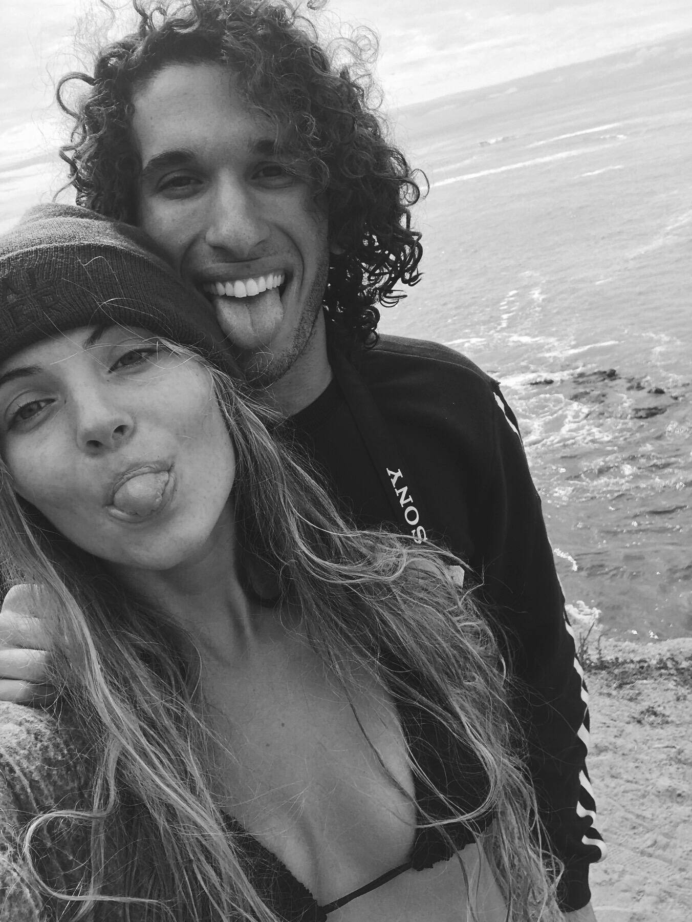 us as babies!! the day he asked me to be his girlfriend in San Diego on a road trip:)  awww