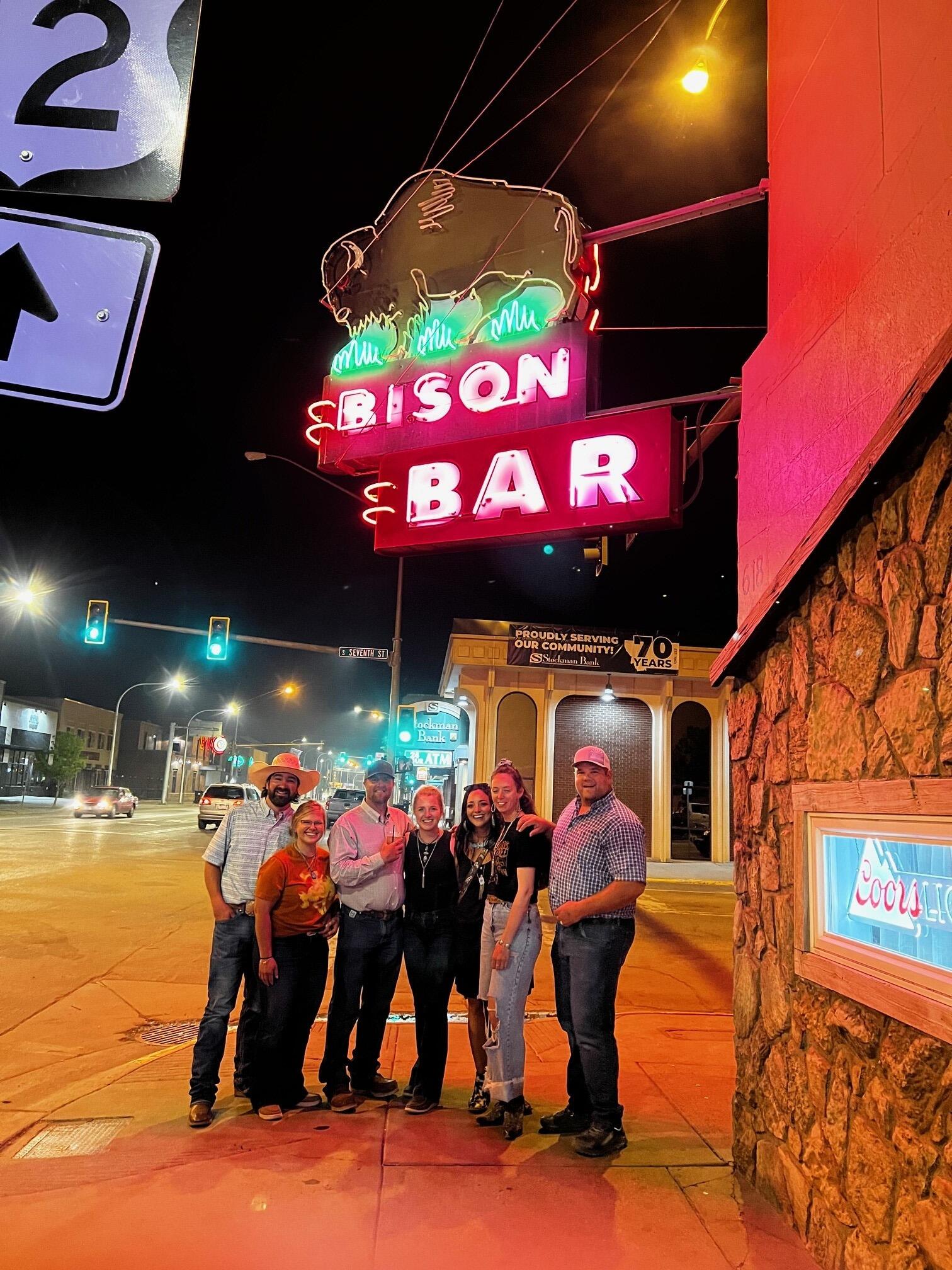The famous Bison Bar in Miles City Montana