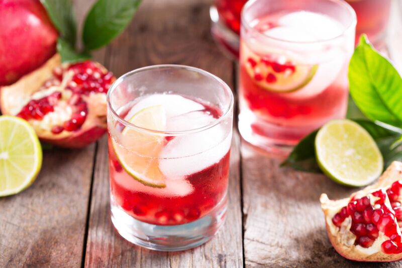Gender reveal party ideas - pink pomegranate margarita