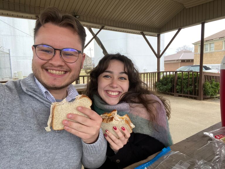 Picnic in Columbia, TN where Caleb would spend the upcoming summer preaching for the Jackson Heights church.