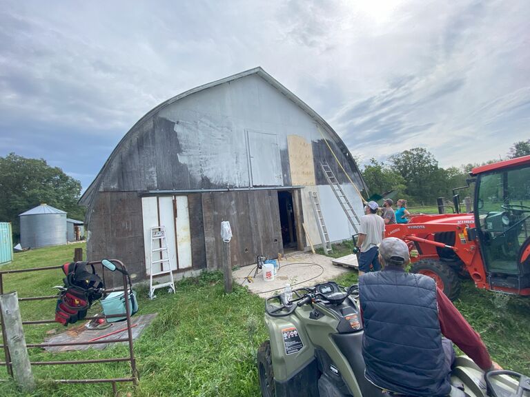 Repairing the barn