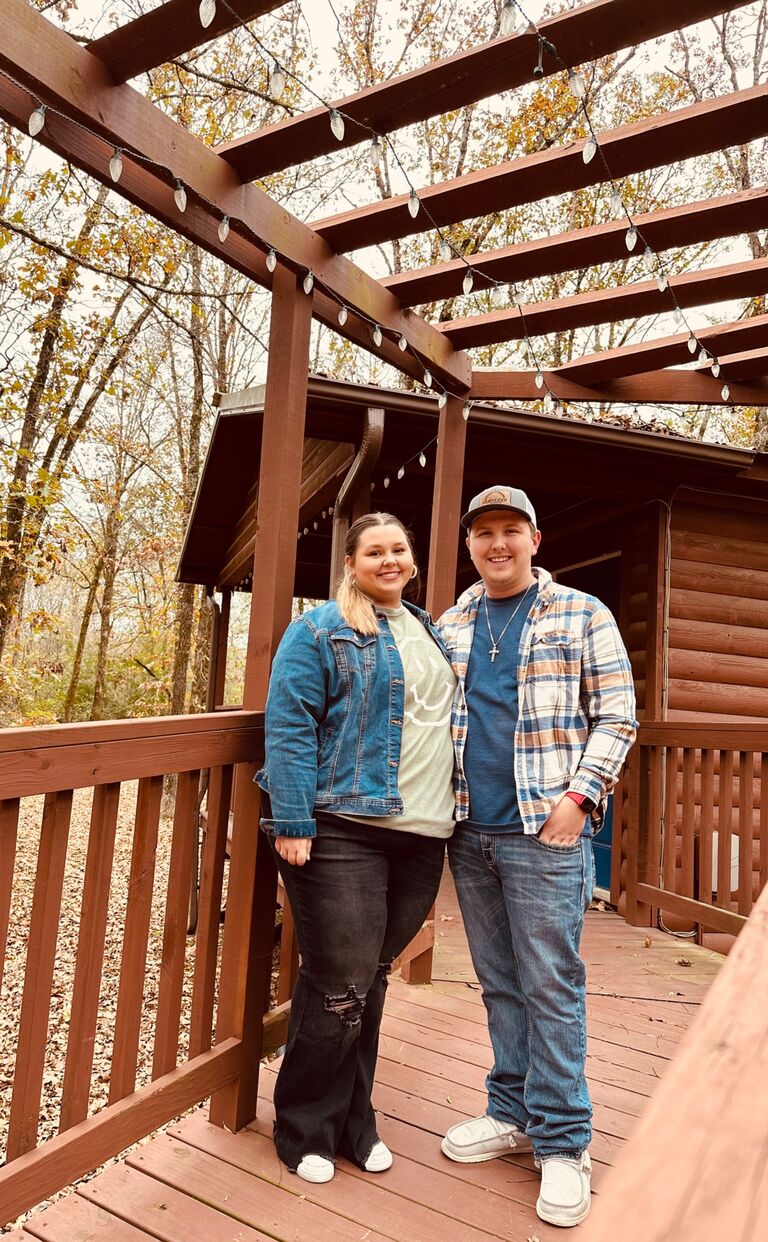 A year and a half together-birthday trip to Broken Bow, OK.