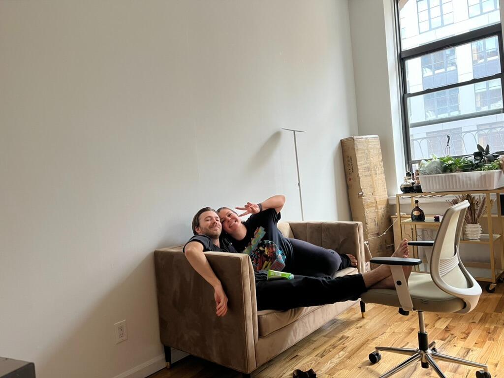 First day as New York residents