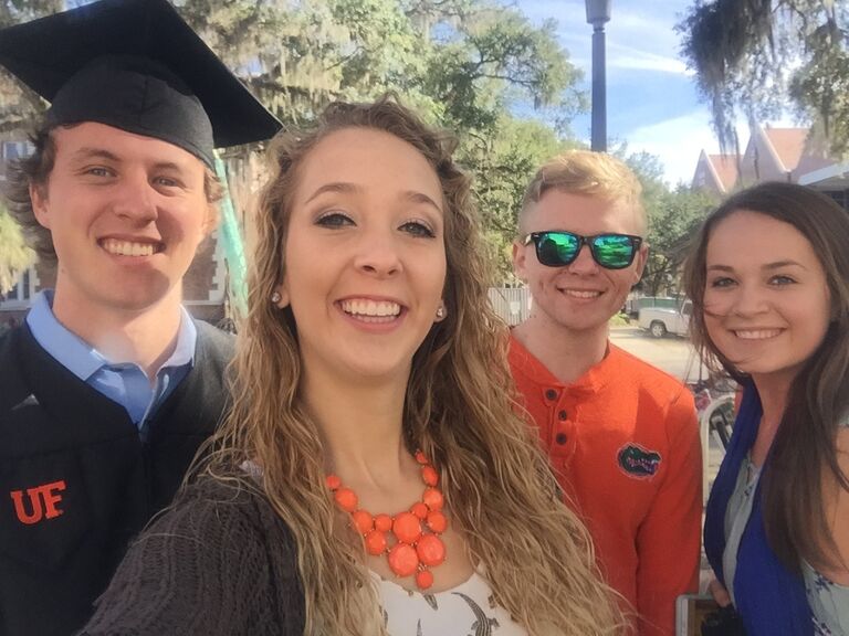 Anthony graduated early with his accounting degree from UF. This kicked off their long-distance relationship for many years while Madi finished school and Anthony pursued his master's degree. 