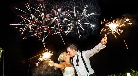 Photographer captures photo of fireworks at Bengals pep rally