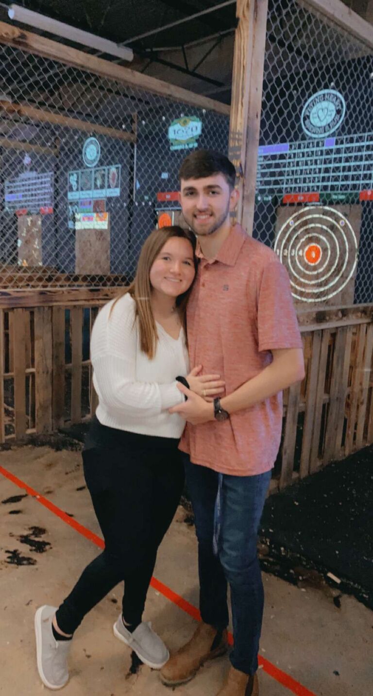 Threw axes for Matt's 22nd Birthday.