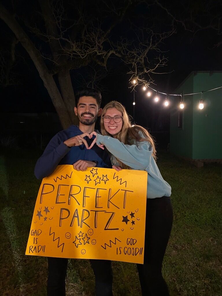 Sarah and Noel were paired as perfect partners in their roles as counselors for Impact Retreat. Impact brought them together as they both served to welcome the incoming class, giving them the first glimpse of the body of Christ in Bryan and College Station. 