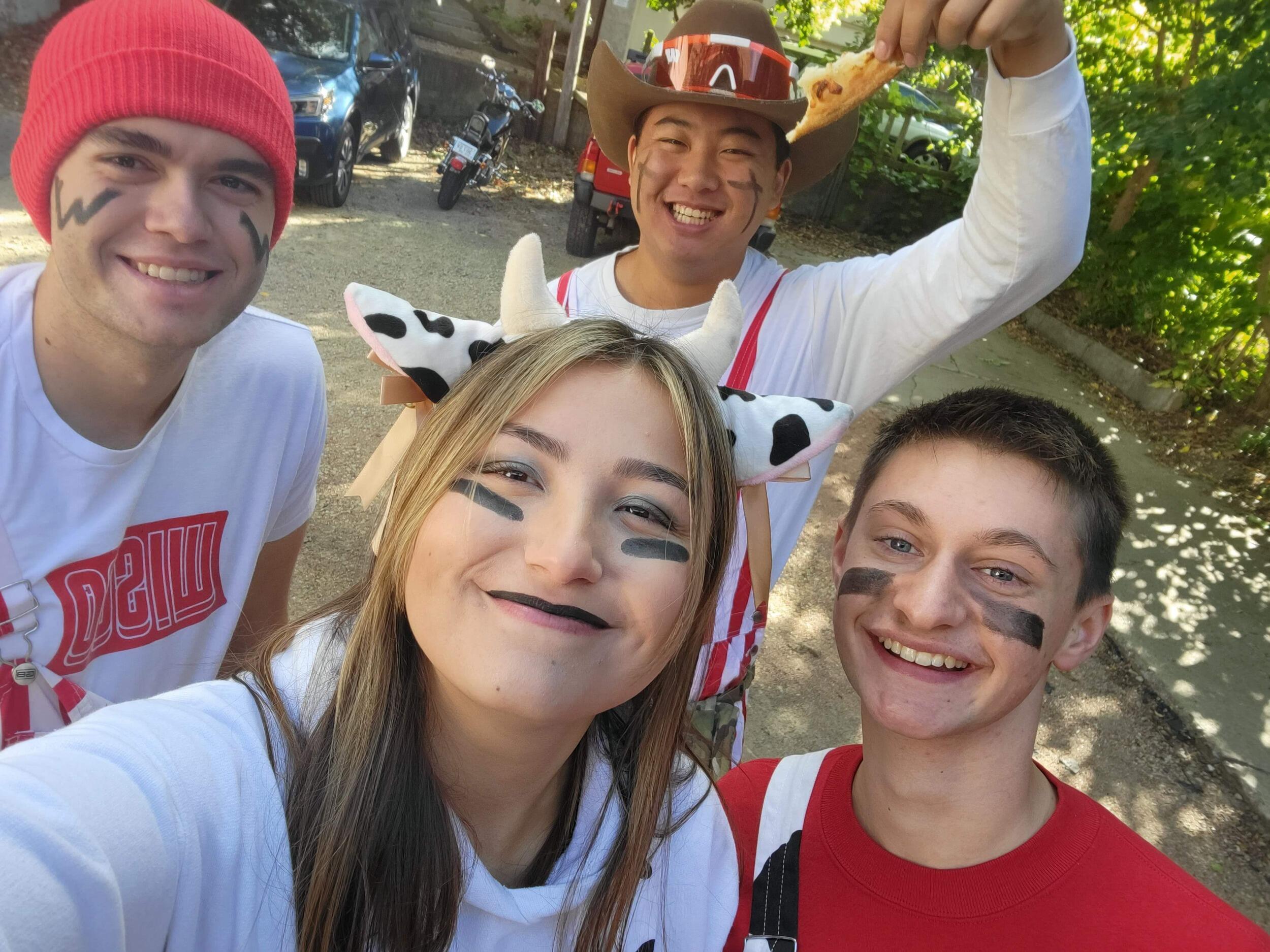 Last year of college at UW-Madison and first year living together! Along with Max Janke (left), Derek Wang (right), and Jake Swanson (tall blonde featured below).
