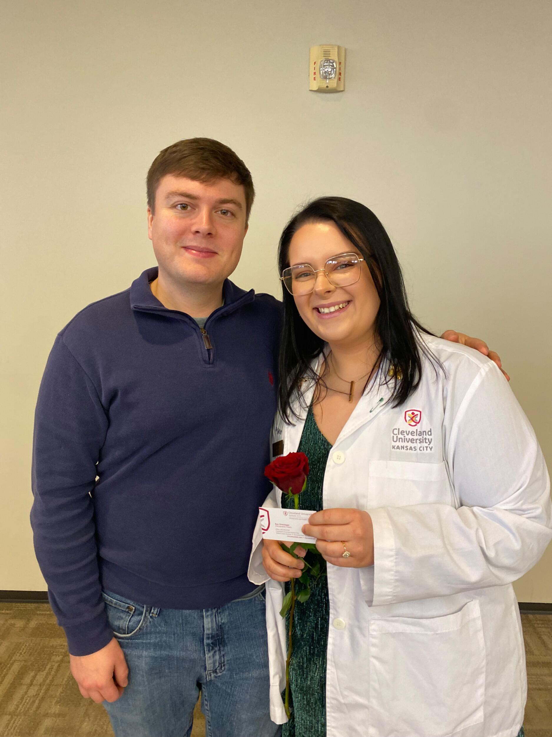 Sue’s business card ceremony for the CUKC clinic.