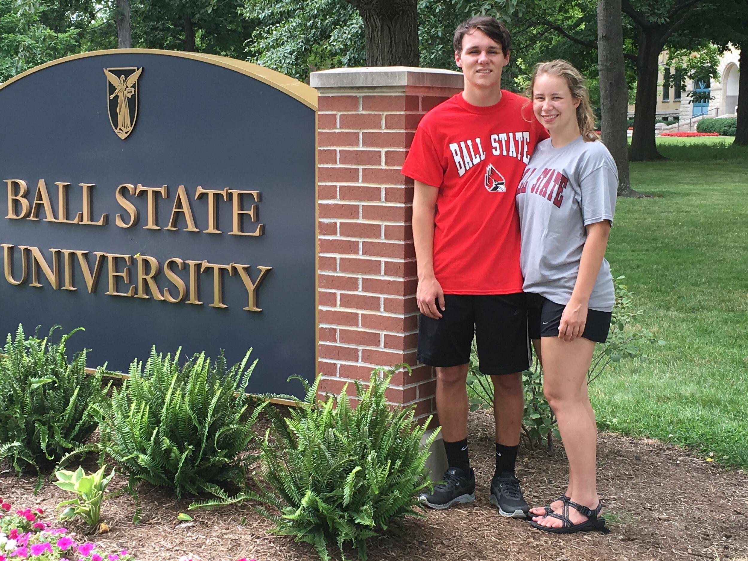 Sarah and Tyler had orientation at Ball State that summer. Tyler was going to be in the Nursing program and Sarah was going to be in the Urban Planning and Development program. 