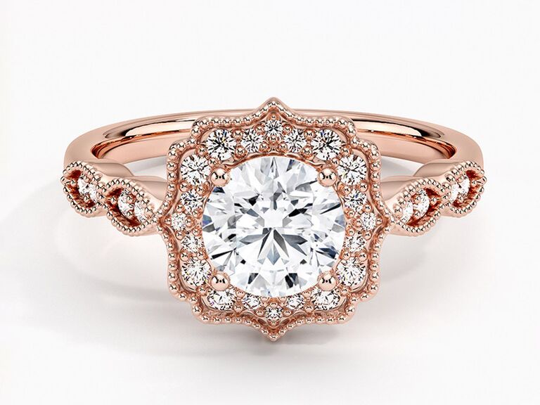 Victorian style hot sale rings engagement