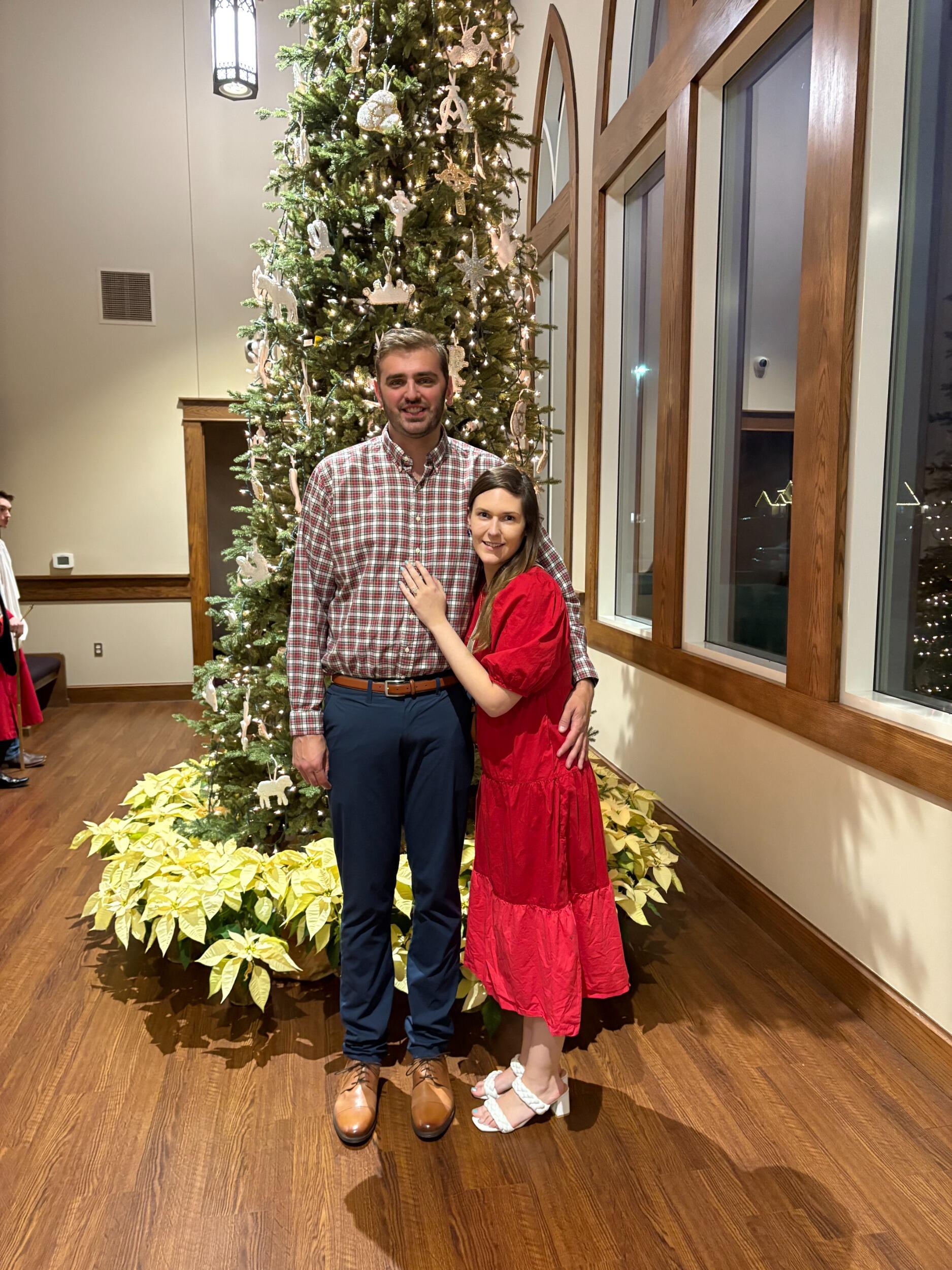 Our first and only Christmas engaged!