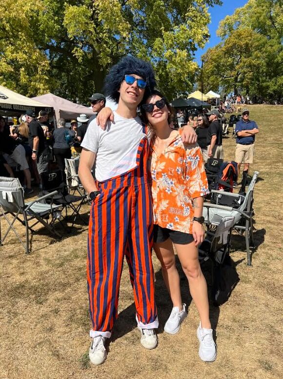 It's unclear who Daniel was trying to impress more with this outfit: Claryce or her dad. 