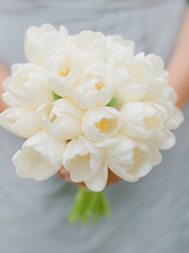 tulip bridesmaid bouquet