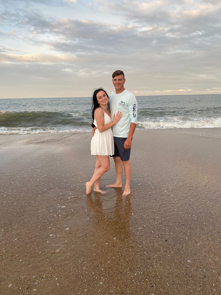 Our first beach trip together in Rehoboth, Delaware (our favorite summer spot)