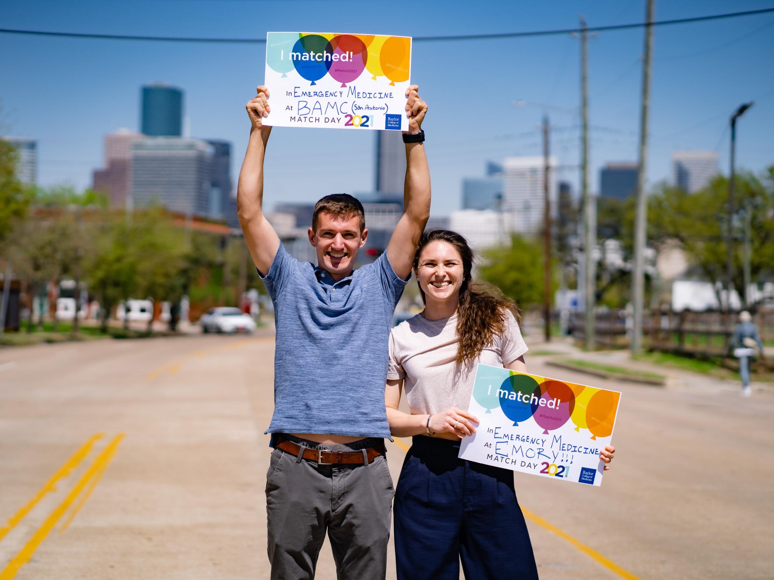 We MATCH! Though Dan already knew he was destined for San Antonio, Hannah matches into the Emory EM residency in Atlanta. 