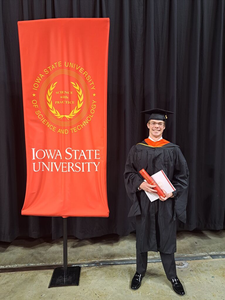 Matt received his Master's degree!