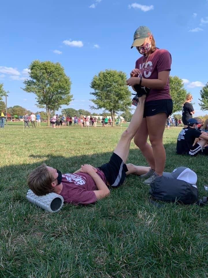 Sam stayed around the Cross Country team just to be around Brett... Year 3!
